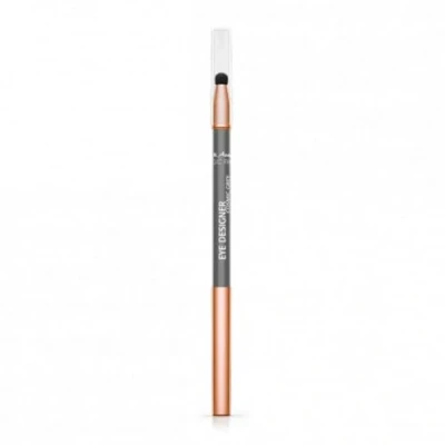 Image de M. Asam MAGIC FINISH Stylo eyeliner Gris (0,28 g) waterproof longue tenue et couleur intense, gris, 8 heures, estompe intégrée, convient aux yeux sensibles