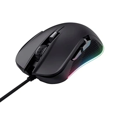 Image de Trust Souris gaming filaire LED RGB YBAR Noir