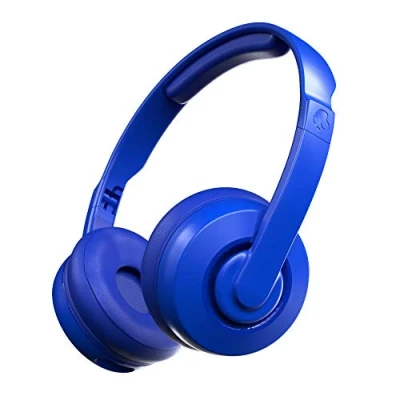 Image de Skullcandy Cassette Casque Supra Auriculaire sans Fil, Autonomie 22 h, Microphone, Compatible iPhone + Android Appareils Bluetooth Bleu