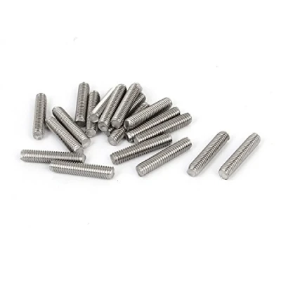 Image de sourcing map tige filetée M4x20mm Acier inoxydable 304 entièrement goujons 20pcs