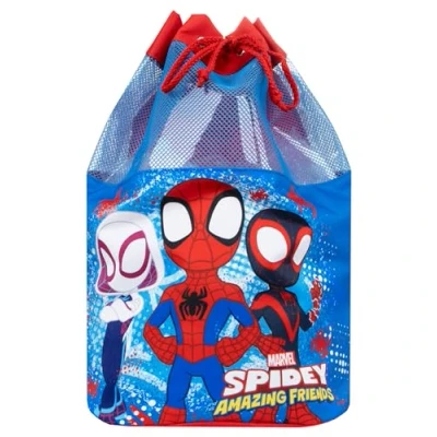 Image de Marvel Sac de Natation pour Garçons Spidey Et Ses Incroyables Amis Spiderman à Cordon Bleu Taille Unique