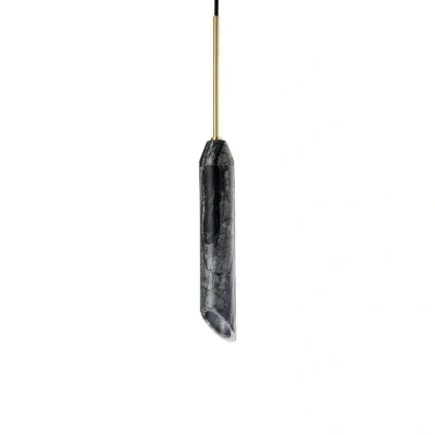 Image de DESIGN BY US Suspension Marble Art, gris, marbre, hauteur 30 cm, Ø 5 cm