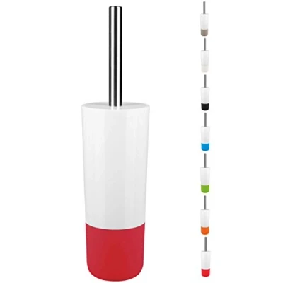 Image de Spirella Brosse WC avec Support MOJI Rouge &amp; Blanc