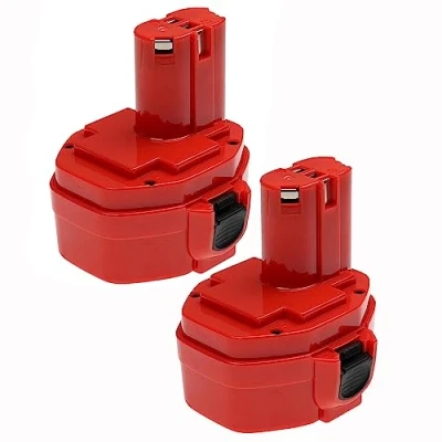 Image de EXTENSILO 2X Batterie Compatible avec Makita 6281DWPE, 6281D, 6333DA, 6333D, 6280DWALE, 6333DWAE, 6333DWA Outil électrique (3300 mAh, NiMH, 14,4 V)