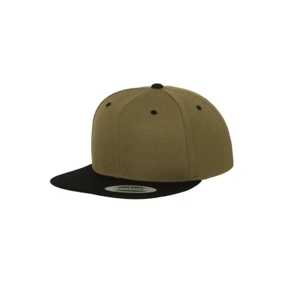 Image de Flexfit Classic Snapback 2TONE Casquette, Taille: One Size, Olive/black