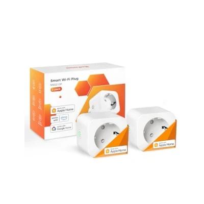 Image de Refoss Prise Connectée WiFi, Programmable avec Apple HomeKit, Intelligente Telecommande Mesure de Consommation Électrique, Minuteur Alexa et Google Home, Type F, 2 Pièces