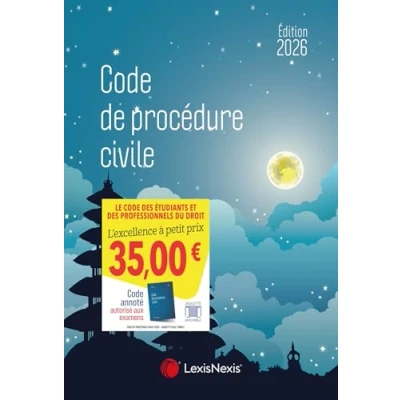 Image de Code de procédure civile 2026 Jaquette Blue temple (Relié)