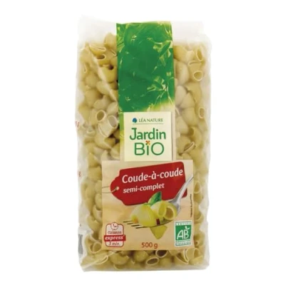 Image de Jardin bio étic Pâtes coudes à coude Salé Certifié AB Sachet de 500g