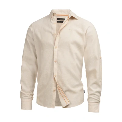 Image de Indicode Jeans Langarm Intheon Chemise, Homme, Taille: Medium, Fog