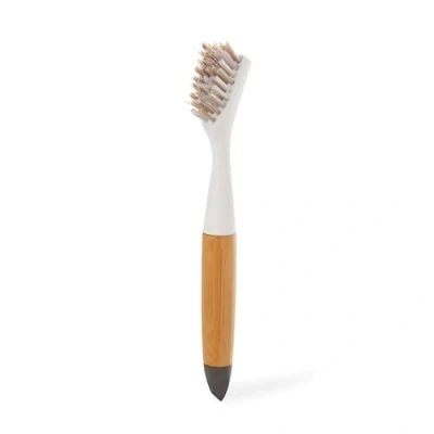 Image de Full Circle Micro Manager Brosse à Joints de Nettoyage Poils Durs et Pointe Précision pour les Fentes dans la Cuisine Salle Bain, 19,5 x 2,5 2 cm, Blanc