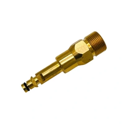 Image de M&amp;M Smartek Adaptateur Quick Click compatible avec tuyaux haute pression M22 x 1,5 IG Pour Kärcher, Kränzle, etc. Environ 8,5 cm de long