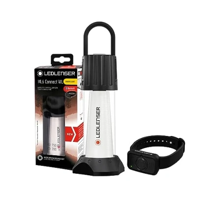 Image de Lanterne LED Ledlenser ML6 Connect Warm Light, rechargeable batterie, 750 lumens, sans éblouissement (breveté), télécommande Bluetooth, autonomie maximale de 180h, batterie portative Powerbank, aimant