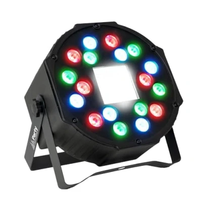 Image de PROJECTEUR PAR DMX A LED AVEC STROBO PARTY STROBE