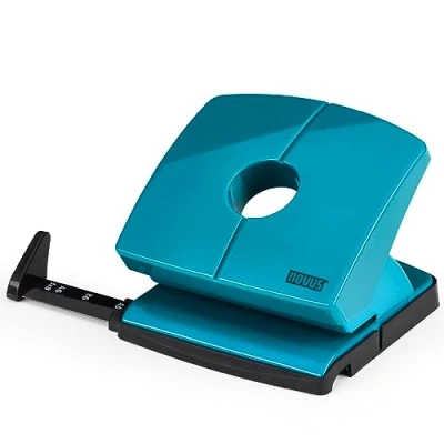 Image de NOVUS Perforateur B220 Color ID 2.0 (capacité de 20 feuilles, barette réglage crantée) Bleu pétrole clair