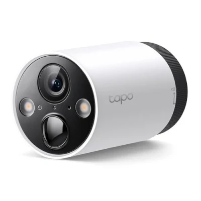 Image de Tapo Camera surveillance wifi exterieure sans fil sur batterie C420, QHD 4MP, Autonomie de 180j, Vision nocturne en couleur, IP65, Détection personne, Audio bidirectionnel, stockage local Blanc