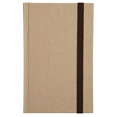 Image de Le Dauphin Réf. 167221D 1 carnet Nature imprimé intérieur ligné fermeture élastique marron dimensions 17 x 11 cm format vertical 192 pages couverture couleur beige certifié FSC®