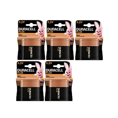 Image de 5 x Duracell Plus MN 1203 3LR12 4,5 V (5 ampoules de 1 batterie) piles