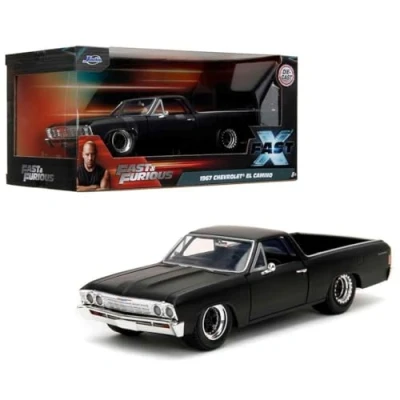 Image de Jada Fast and Furious 1967 El Camino, 253203086, extrait du Film 10, moulé sous Pression, échelle 1:24, Dominic Toretto, Convient à partir de 8 Ans, Noir