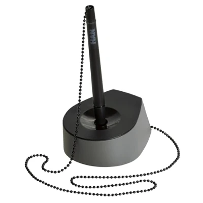 Image de HAN Salsa 1770 39 Porte stylo à bille élégant avec chaîne en métal robuste pour un bureau organisé moderne Noir/gris foncé