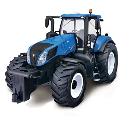 Image de Maisto, Radiocomando Trattore New Holland, per Bambini dagli Otto Anni in su, Super Veloce e stabile, Interni dettagliati