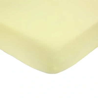 Image de TROIS KILOS SEPT Drap Housse Bébé 70x140 cm 100% Coton Label Oeko TEX Jersey Extensible Jaune Pastel