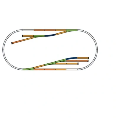 Image de Piko 55330 Ergänzugsset H0 Kit d&#039;extension de Rail A, 27.4 x 9.6 6.2 CM