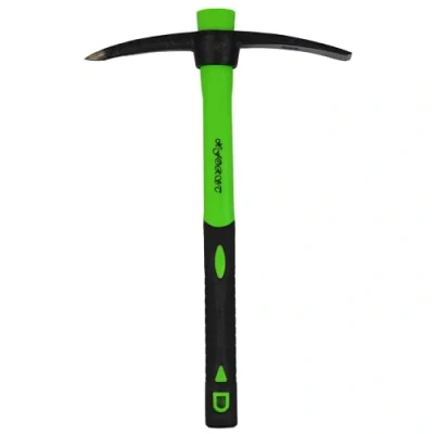 Image de Xforst X PF400 Mini pioche avec Manche de Fibre Verre et tête en Acier forgé traité thermiquement pour désherber, Creuser. Idéale Le Jardinage, Camping la Prospection.