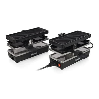 Image de Tristar RA 2742 Lot de 2 appareils à raclette interconnectables 4 personnes Connectez jusqu&#039;à 3 autres x 400 W