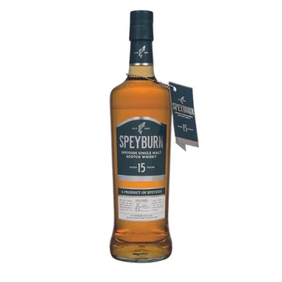 Image de SPEYBURN 15 ans Single Malt Whisky Notes de Chocolat, Citron &amp; Vanille Vieilli en fût chêne Origine : Ecosse/Speyside 46% Alcool 70 cl