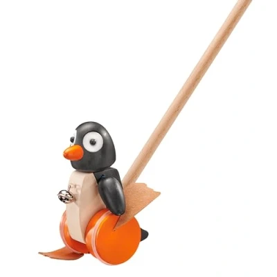 Image de Selecta 62071 Pingo, animal à promener, jouet pousser / tirer, en bois, 13 cm