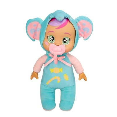 Image de CRY BABIES Tiny Cuddles Day Care Ellie, Poupée Douce Habillée avec Un Pyjama de Care, Pleure Vraies Larmes, Jouet Cadeau pour Enfants à Partir 18 Mois