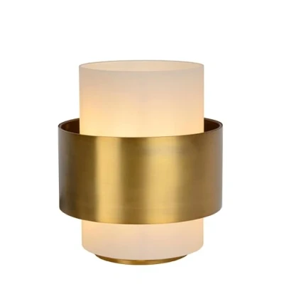 Image de LUCIDE FIRMIN Lampe de table Ø 20 cm 1xE27 Or Mat/Laiton