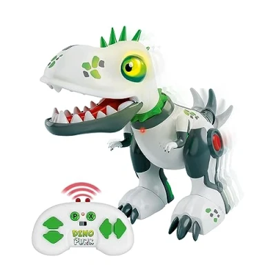 Image de Xtrem Bots Dinopunk Robot Enfant 5 Ans et Plus Dinosaure Jouet Telecommandé Programmable 20 Actions