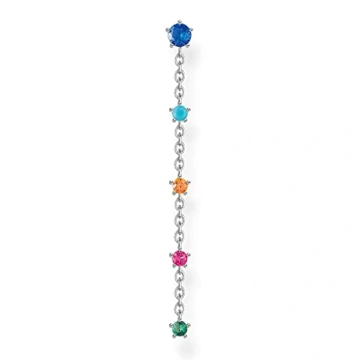 Image de Thomas Sabo, Boucles d&#039;oreille à bouton pression argent sterling Oxyde de Zirconium femme, Argenté, one size H2194 477 7