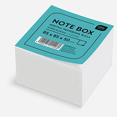 Image de Interdruk Kospapnk5 Bloc mémo 85 x 50 mm Feuilles volantes, Blanc version anglaise