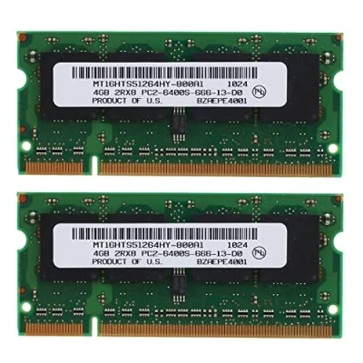 Image de 2 PCS DDR2 4 GB Laptop Ram 800Mhz PC2 6400 SODIMM 2RX8 200 Broches pour AMD Ordinateur Portable Mémoire
