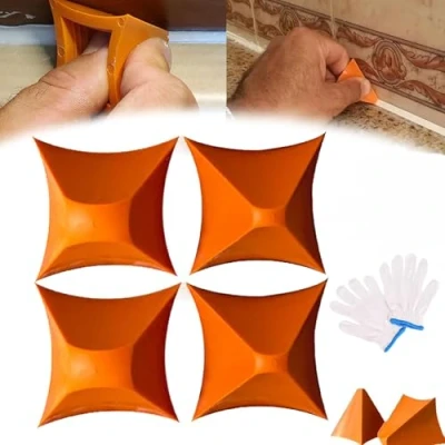 Image de Silicone Seam Tools,Silicone Caulking Tool,Caulk Finishing Tool, Caulk Smoothing Removal Tool,Reusable Applicator Tool,For Kitchen, Bathroom, Joint (2set)