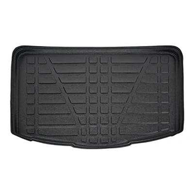 Image de Tapis de Coffre sur Mesure pour Qashqai J11 Visia 2014 2021, Noir, Antidérapant, Bord Haut, Toutes Saisons, Adapté Animaux Compagnie