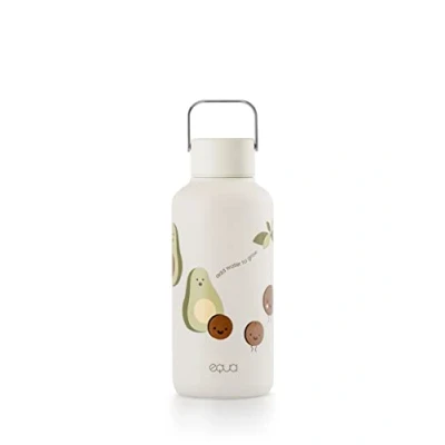 Image de EQUA Bouteille Timeless Avocado en acier inoxydable Ultra légère, sans BPA 100 % étanche, fond silicone Design élégant et intemporel 600 ml