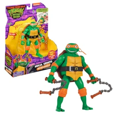 Image de Tortues Ninja Figurine Deluxe 15 Cm Avec Fonction Électronique Michelangelo Tmnt