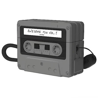 Image de elago Coque Cassette Compatible avec AirPods Pro 2ème Génération Case, Cordon Inclus, Résistant aux Chocs, Protection Complète, 2 Case Cover (Noir)
