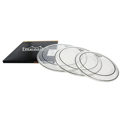 Image de Remo Peau de batterie Pinstripe transparente ProPack 10&quot;, 12&quot;, 14&quot; PP 0922 PS