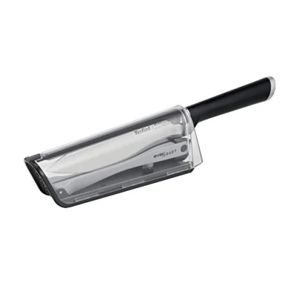 Image de Tefal Ever Sharp Couteau chef 16,5 cm plus Aiguiseur, Acier inoxydable, Fer, 16.5