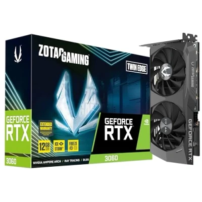 Image de ZOTAC Carte Graphique, Gaming GEFORCE RTX 3060 Twin Edge OC 12GB GDDR6