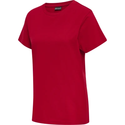 Image de Hummel Basic Tshirt basique, Femme, Taille: Large, Tango red