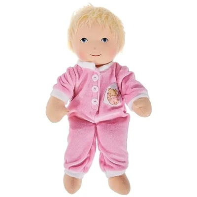 Image de Heless 90 Poupée Baby Lotti, avec grenouillère, env. 32 cm de Haut, pour câliner, Jouer et Aimer, Multicoloured