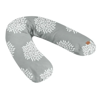 Image de BEABA, Big Flopsy, Coussin d&#039;allaitement/Grossesse, Oreiller Maternité, Multifonctions, Convient pour Dormir/Allaiter, Soutien, Détente et Confort Optimal, Fleur de Coton, Oekotex, Flower
