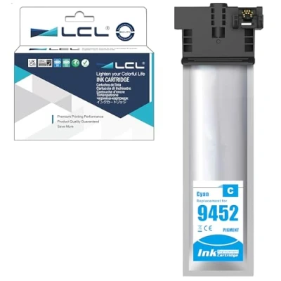 Image de LCL T9452 Cyan Haut rendement Cartouche d&#039;encre Compatible pour Epson T9442 Workforce Pro WF C5210 C5210DW C5290 C5290DW C5710 C5710DWF C5790 C5790DWF (1 Pack)