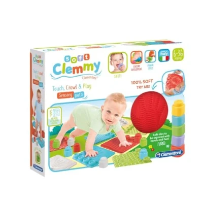 Image de Clementoni Tapis d&#039;éveil pour bébé Coordination &amp; logique, Motricité Blocs de Construction Premier âge Made in Italy Dès 10 Mois