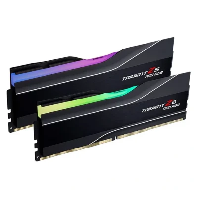 Image de Description courte : Mémoire RAM GSKILL Trident Z5 Neo RGB Series 32 Go (2x 16 Go) DDR5 8000 MHz CL38, idéale pour une performance r